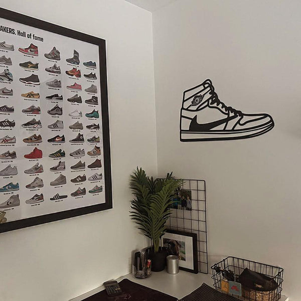 Sneaker Wall Art - Nike Air Jordan 1 x Travis Scott Silouhette