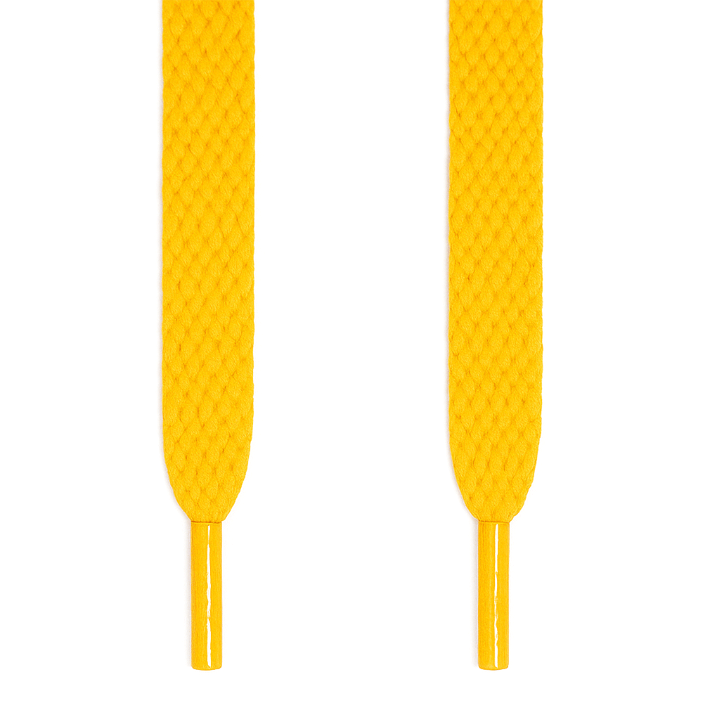 Premium Flat Laces - Ochre Yellow