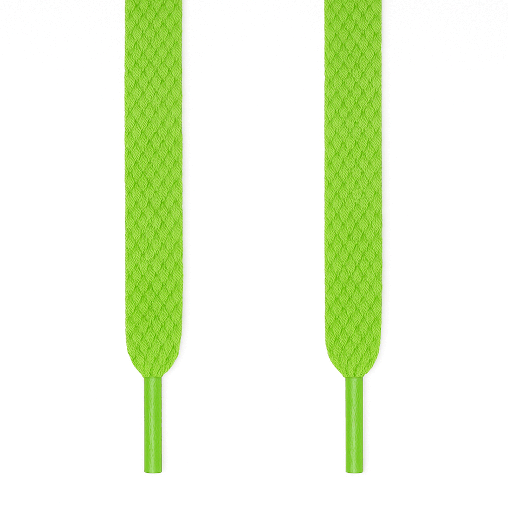 Premium Flat Laces - Apple Green