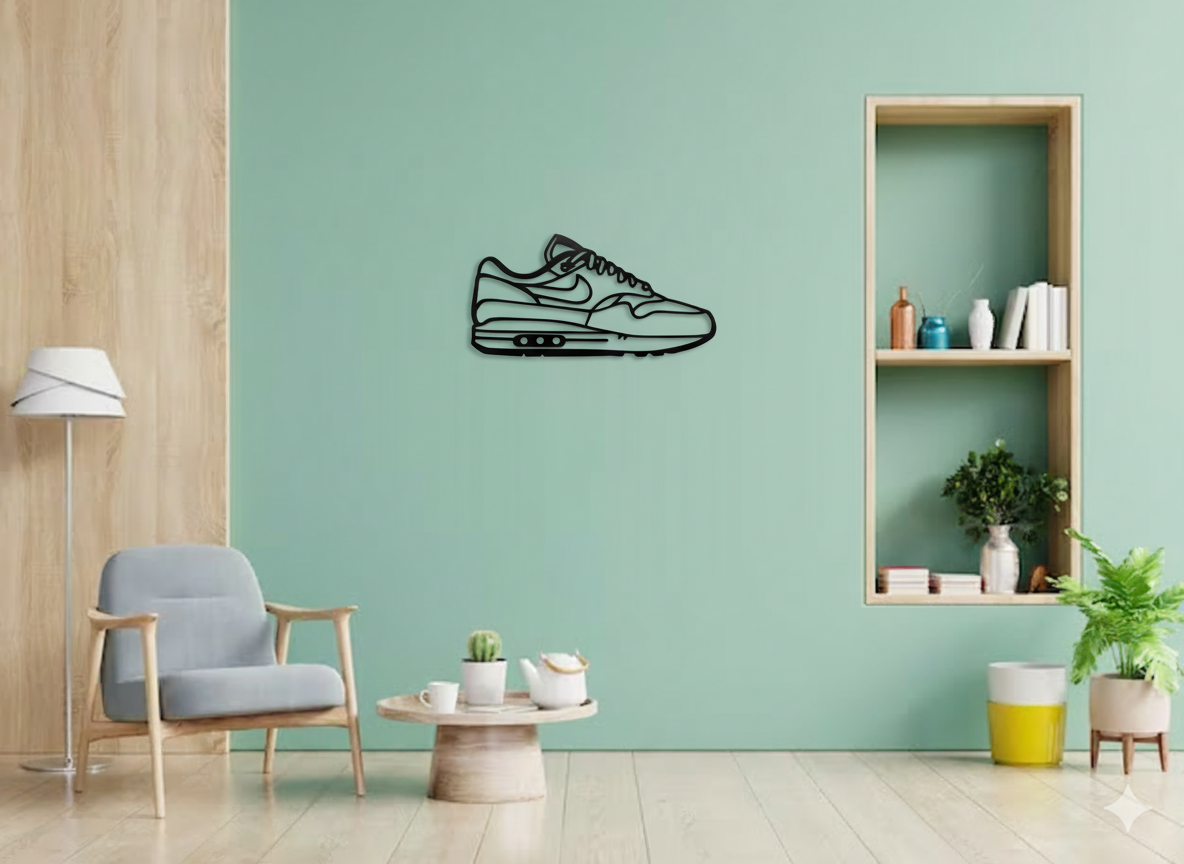 Sneaker Silhouette Wall Art - Air Max 1