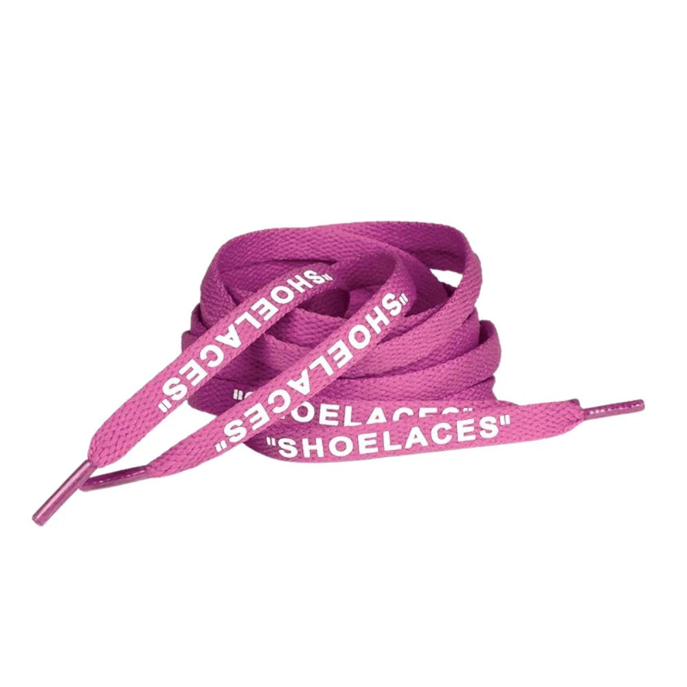 Off-White “SHOELACES” Laces – Magenta