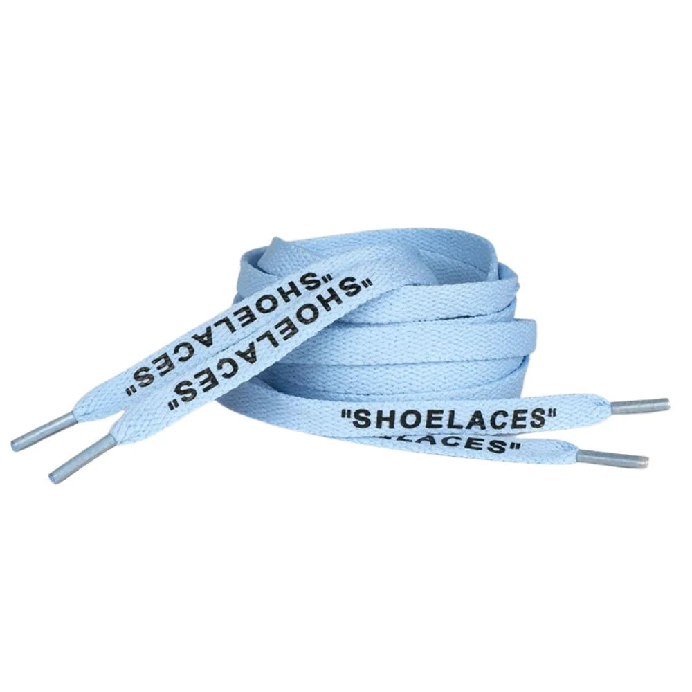 Off-White “SHOELACES” Laces – Sky Blue