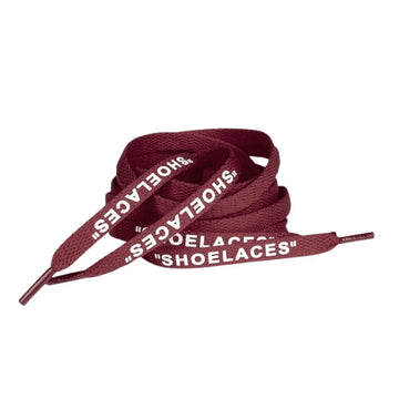 Off-White “SHOELACES” Laces – Bordeaux