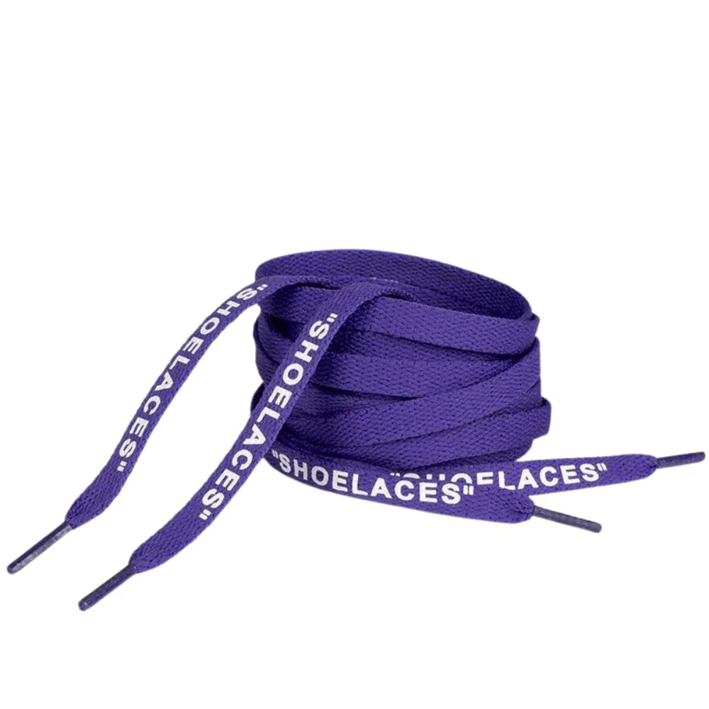 Off-White “SHOELACES” Laces – Grape