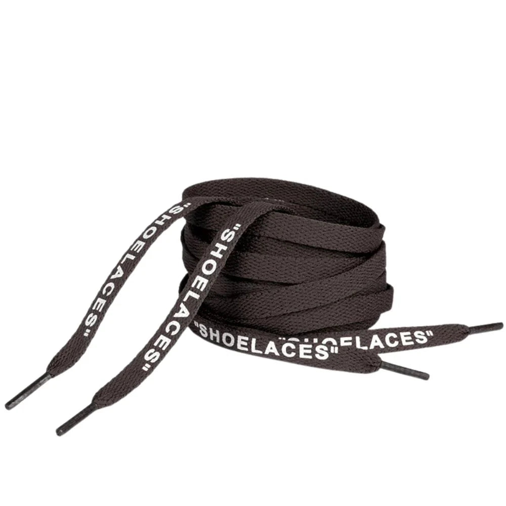 Off-White “SHOELACES” Laces – Dark Brown