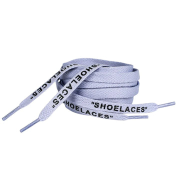 Off-White “SHOELACES” Laces – Powder Blue